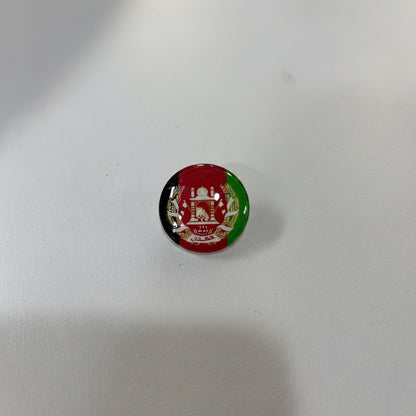 Afghan flag circular emblem PIN