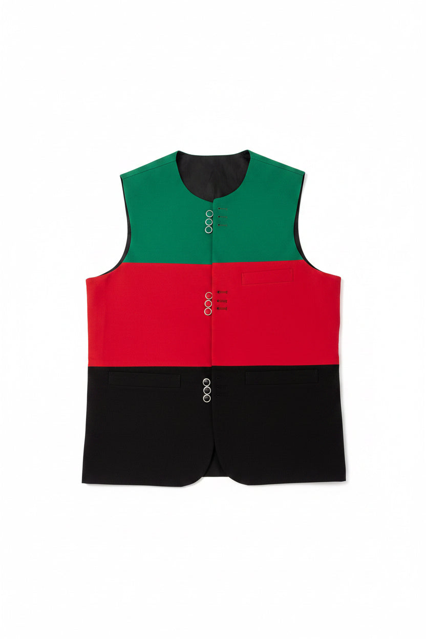 Men’s waist-coat (Afghan flag colors)