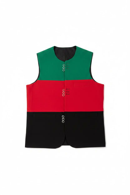 Men’s waist-coat (Afghan flag colors)