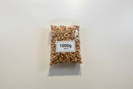 Salted and roasted cashew nuts (non Afghan origin)