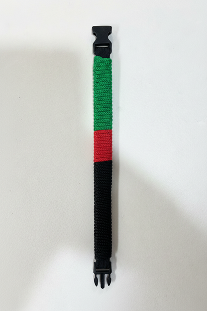 Afghan flag bracelet