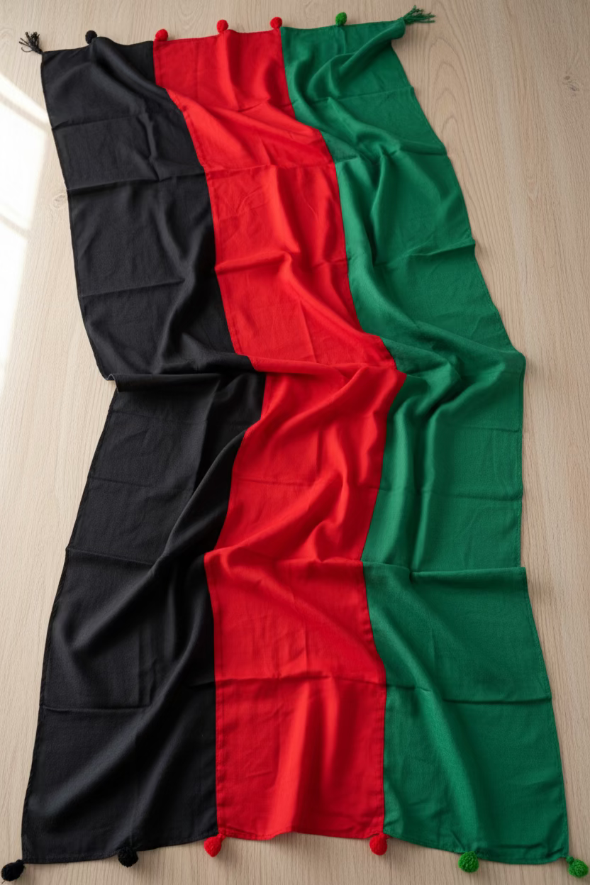 Afghan flag scarf