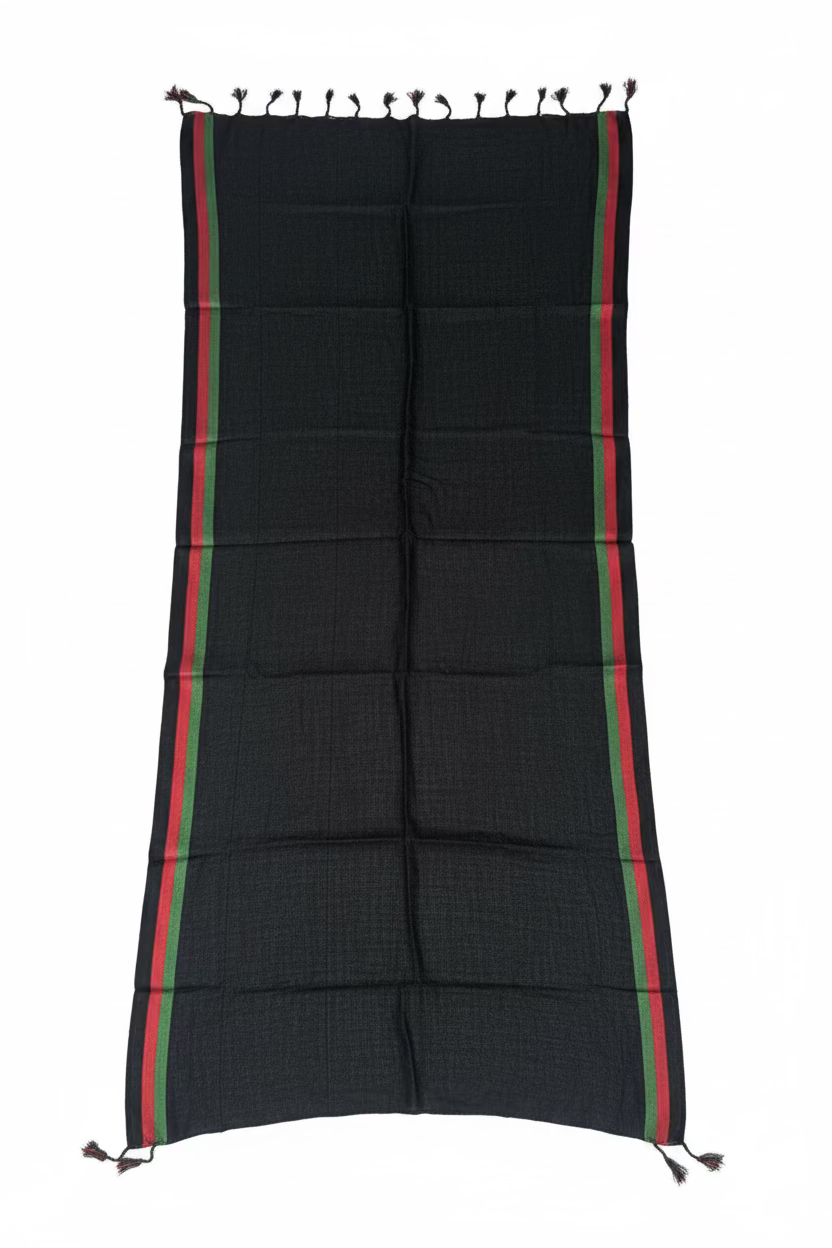Afghan flag scarf (black)