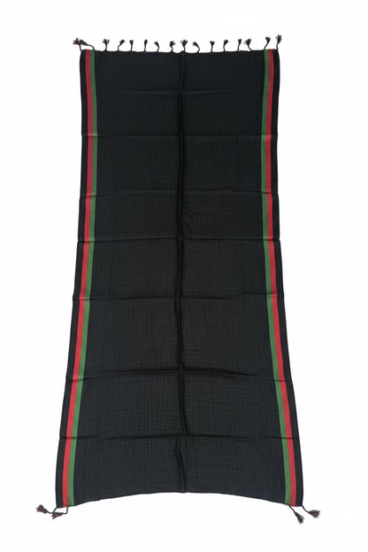 Afghan flag scarf (black)